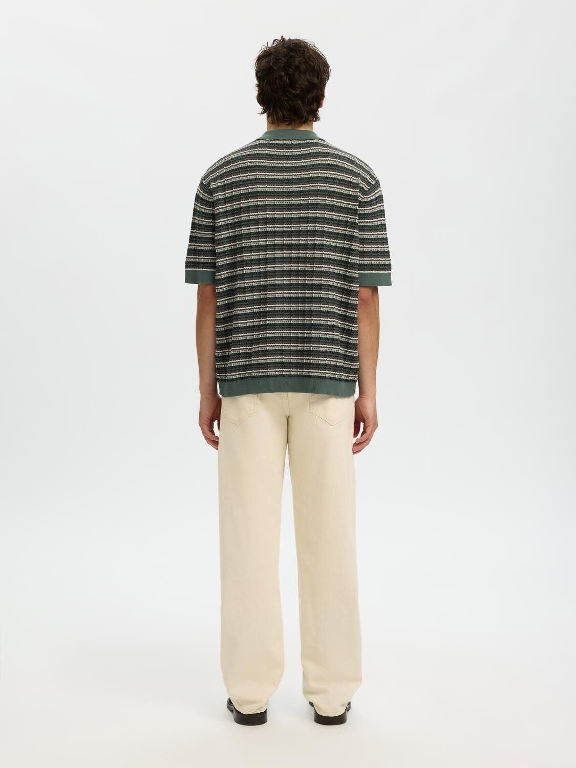 Slhdane Ss Knit Color Structure Polo