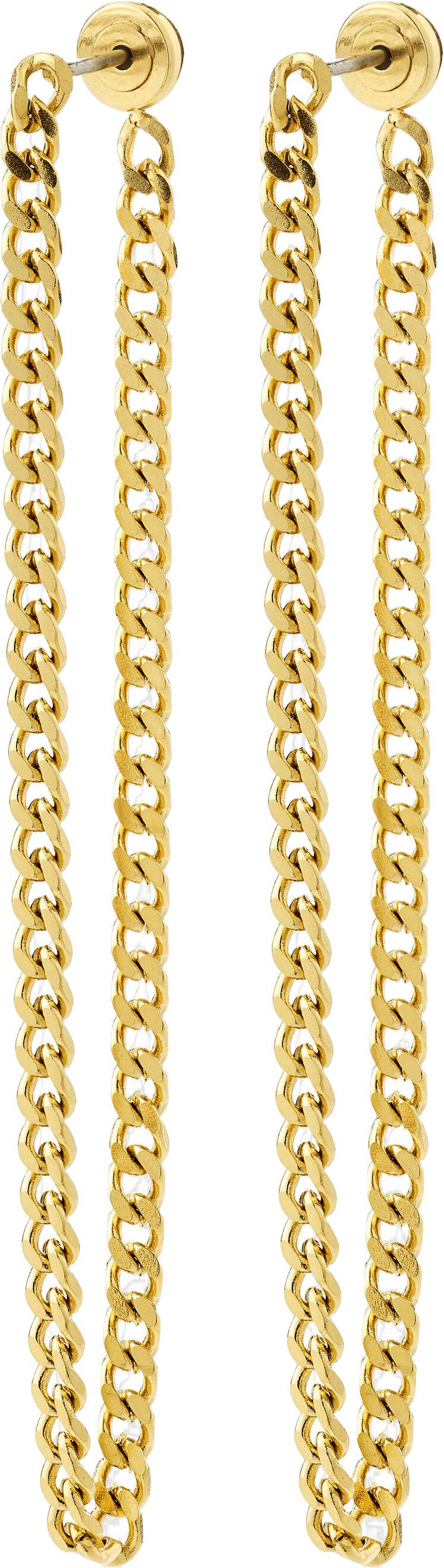 INNER chain earrings gold-plated