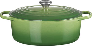Oval støbejernsgryde 6,3 L Bamboo Green