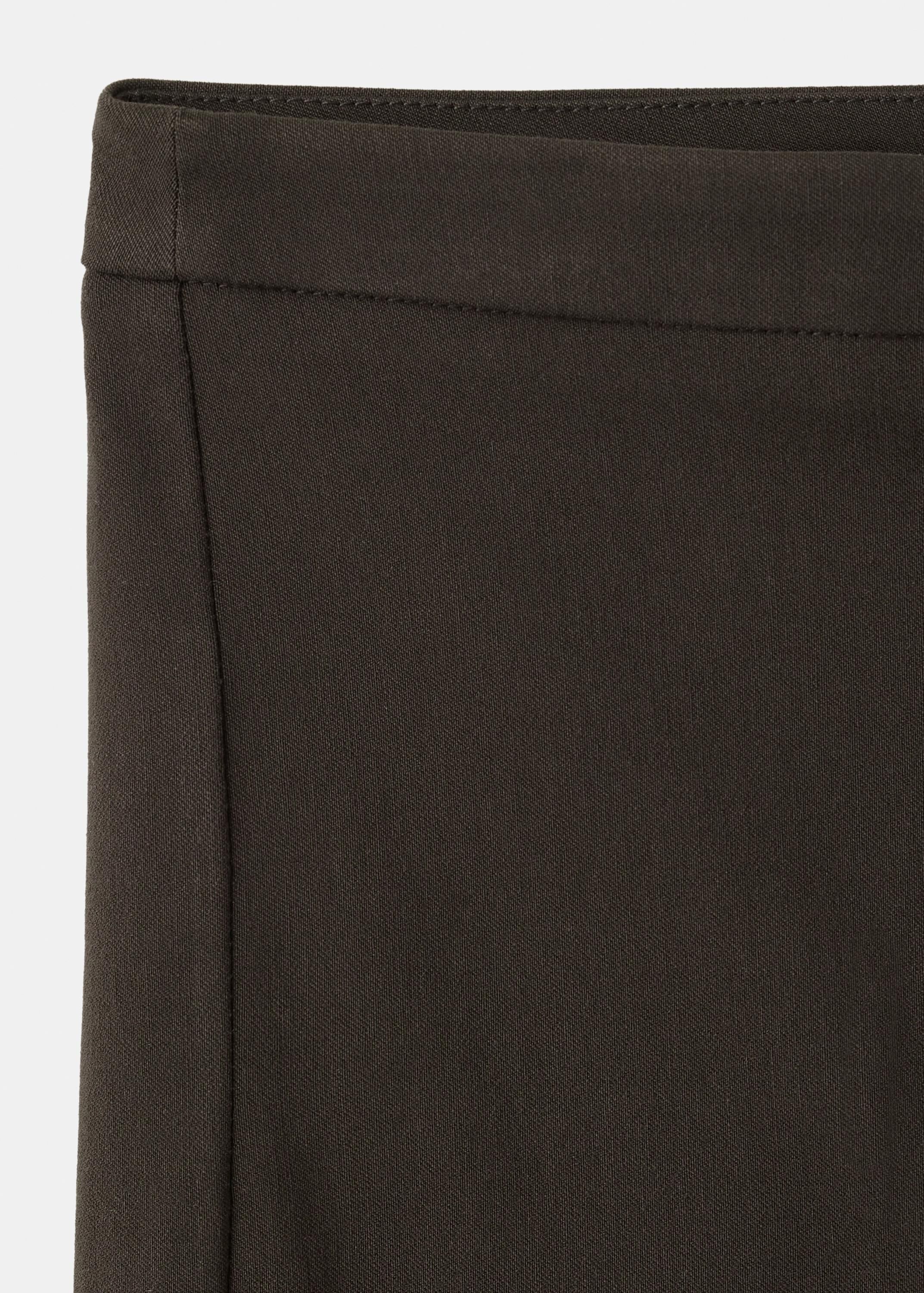 Straight-cut crop trousers
