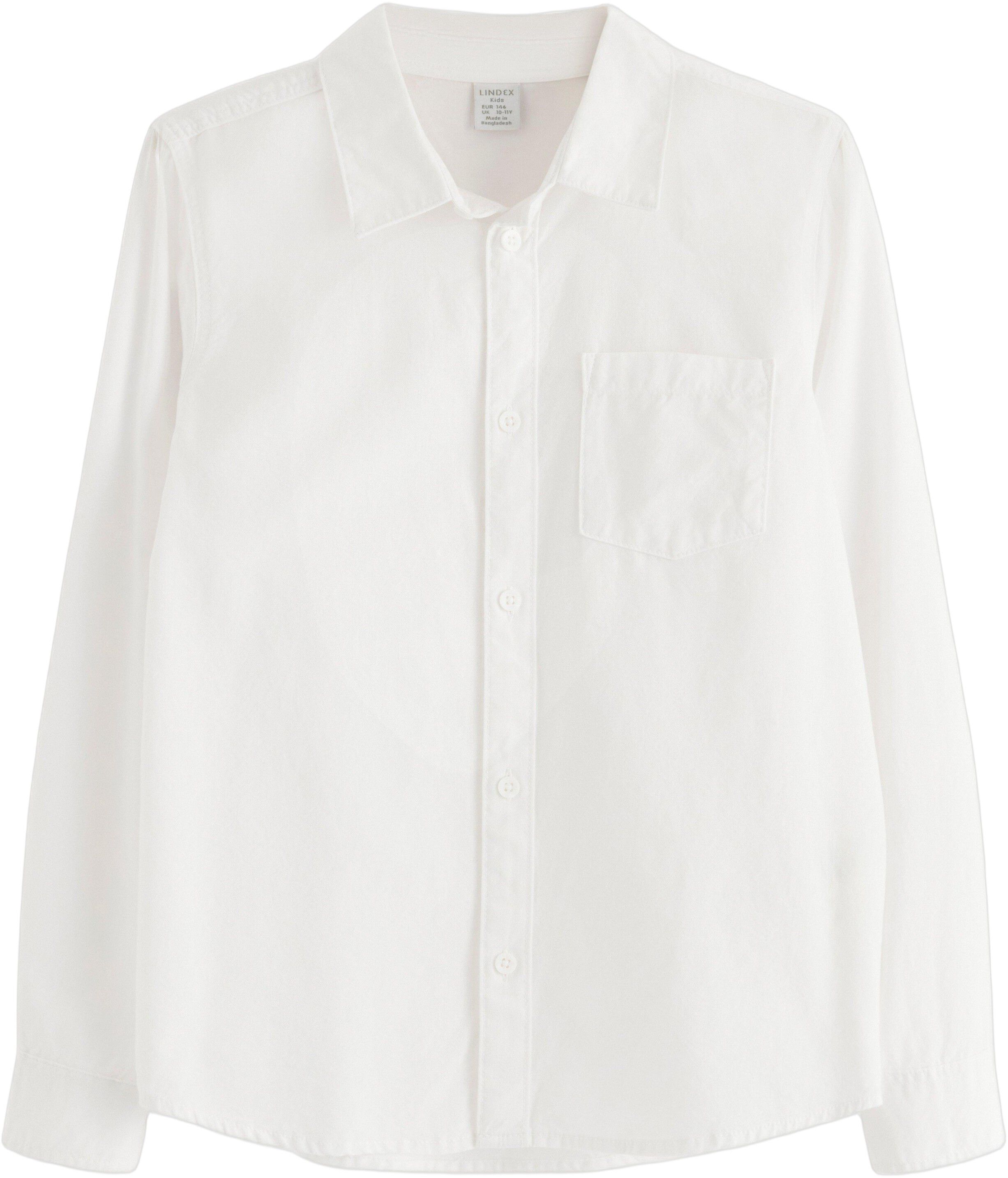 En bl&oslash;d og klassisk oxfordskjorte m