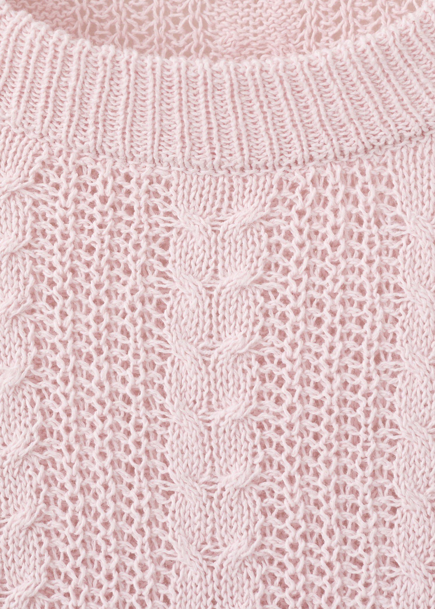 Openwork knit sweater