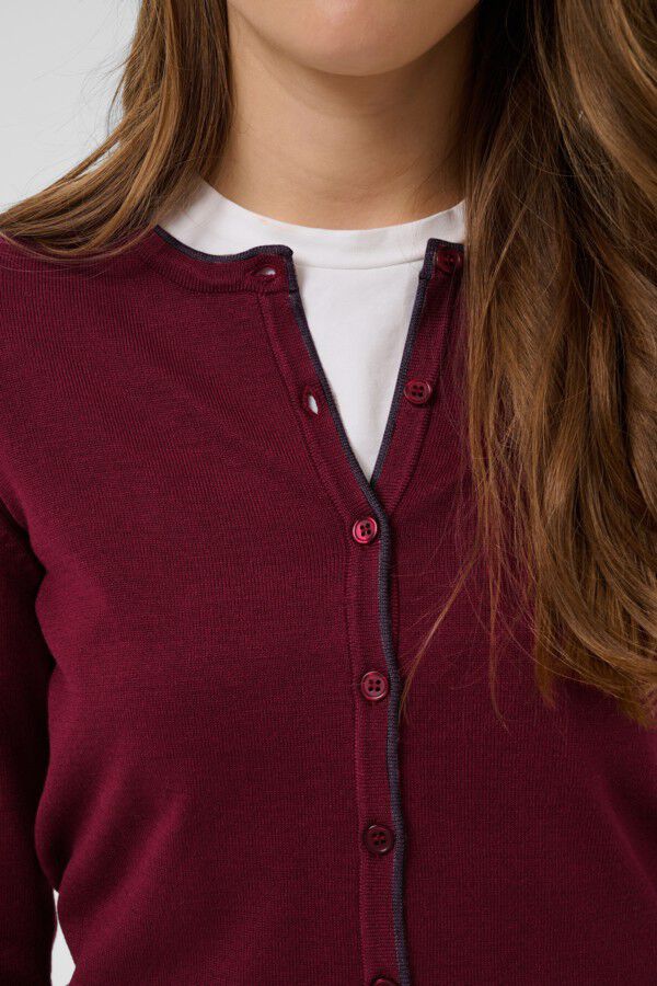 MilaSZ Contrast Stripe Cardigan