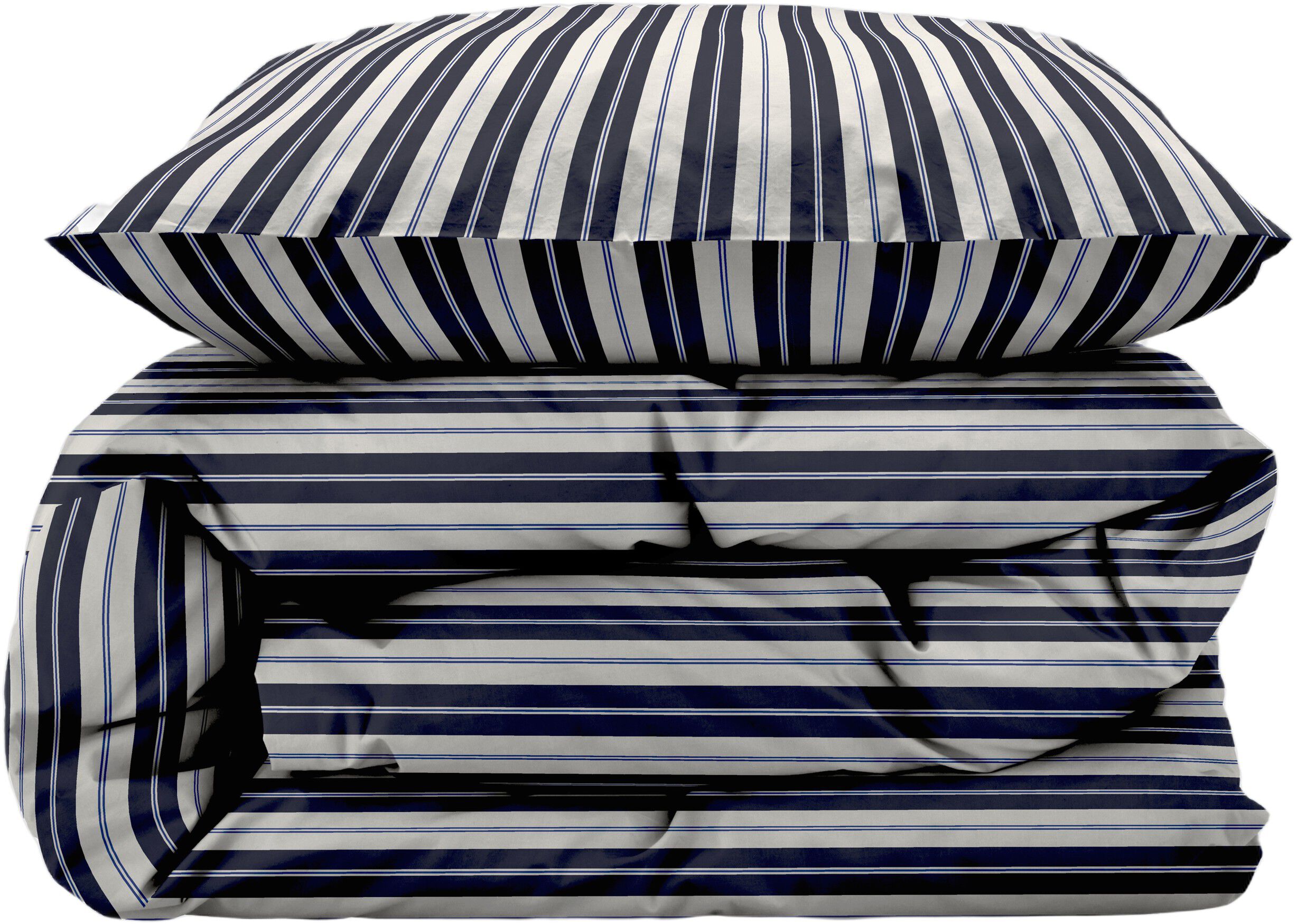 P&aring;slakanset 140x220 Flow Navy blue