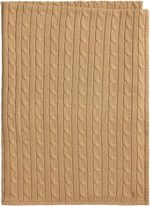 Cable-Knit Cotton Baby Blanket