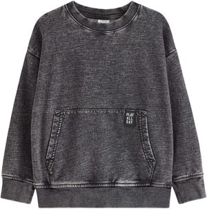 Bekväm sweatshirt i trikå med den