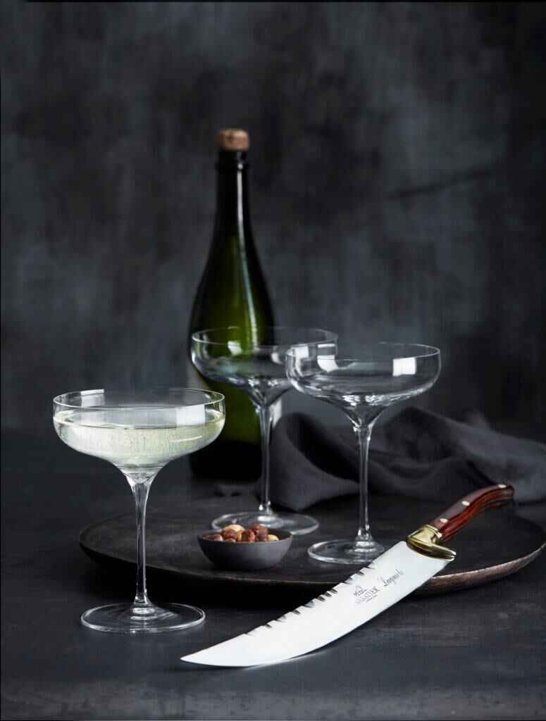 Champagnesabel Laguiole 27 cm St&aring;l/Tr&auml;