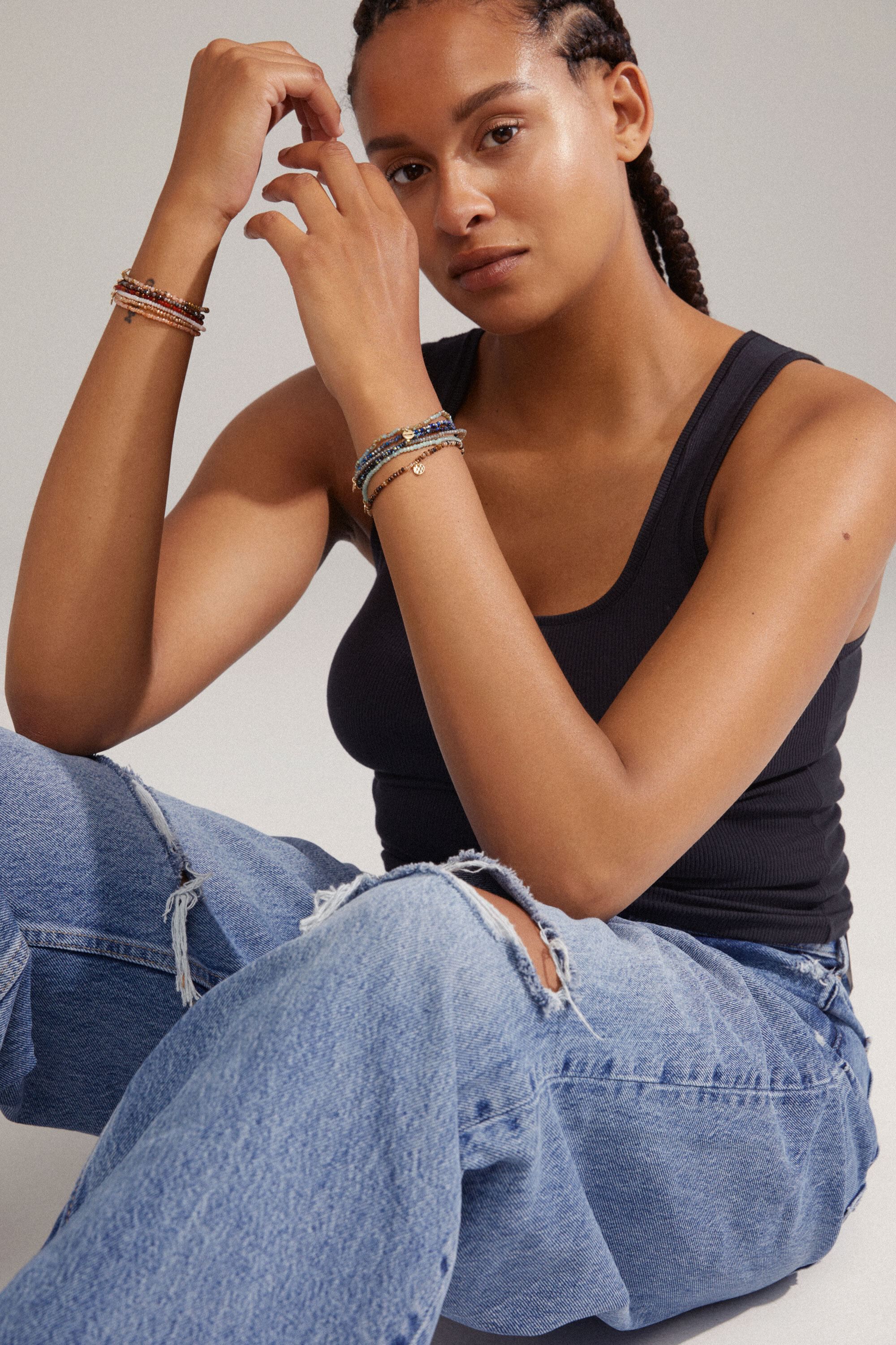 Armb&aring;nd : Indie : Guldbelagt : Lill