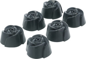 Muffinsform Ros 6 st Grå Silikon