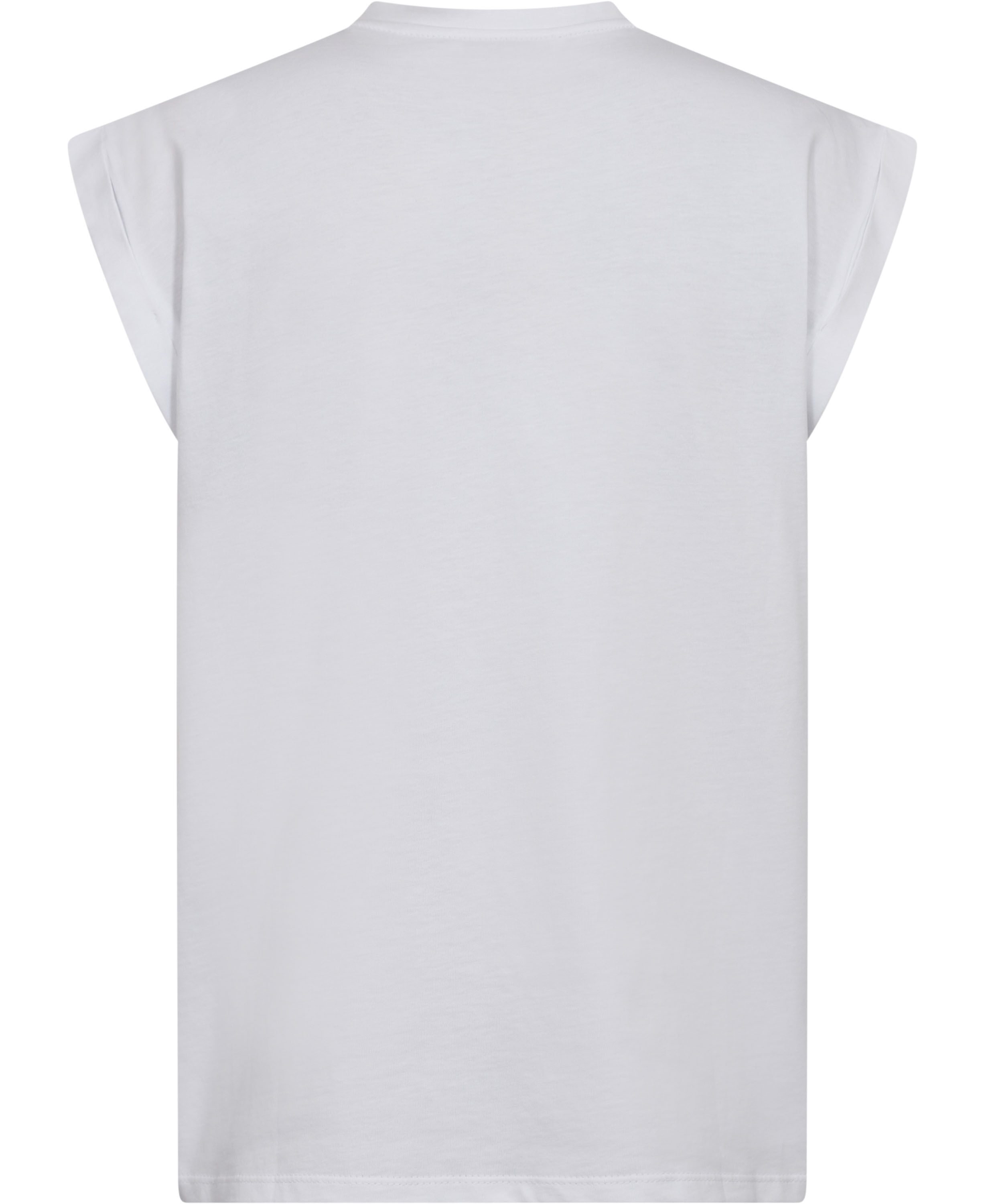 Short-sleeved t-shirt with shoulder