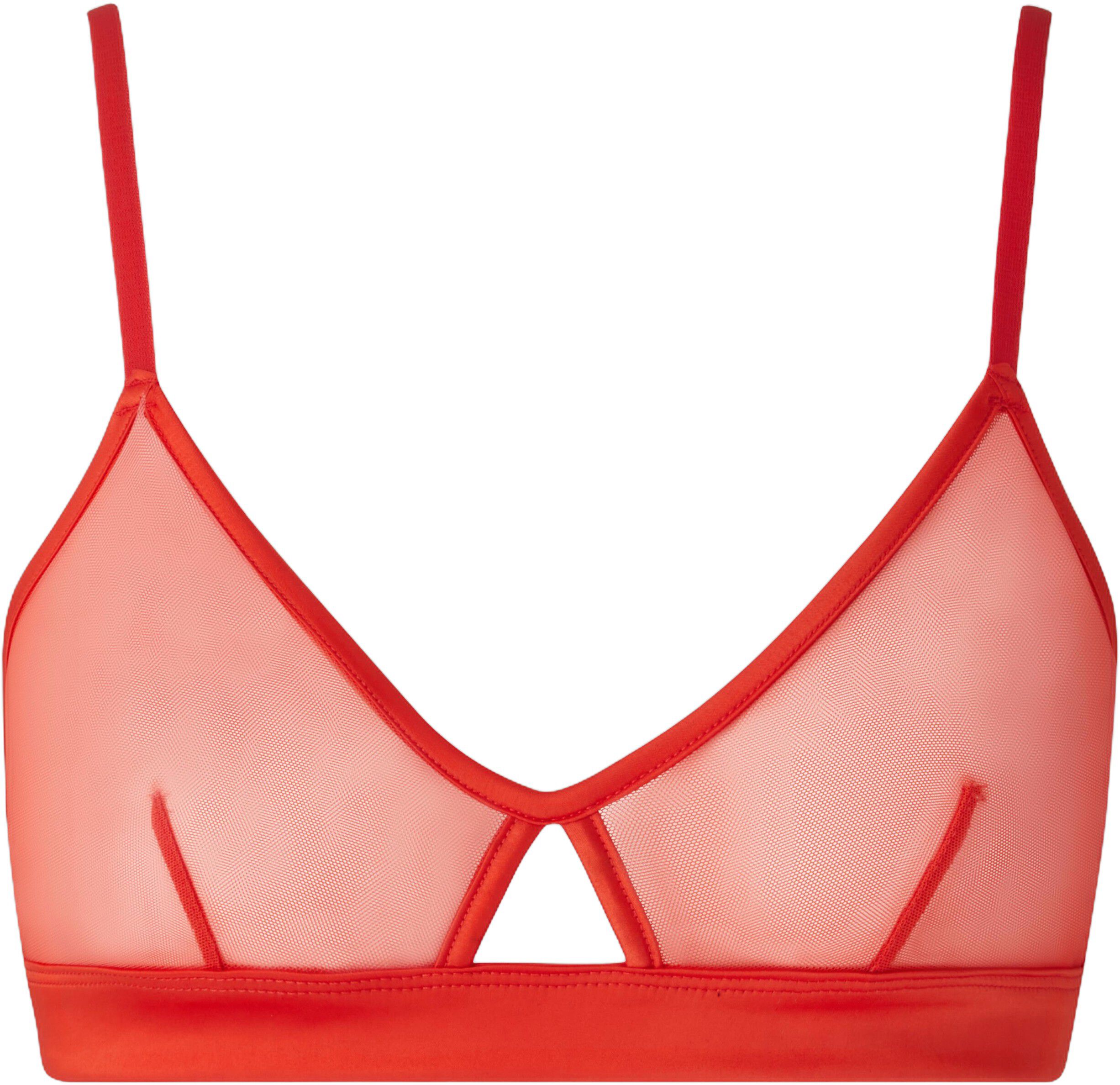 Mesh Cut-Out Triangle Bralette