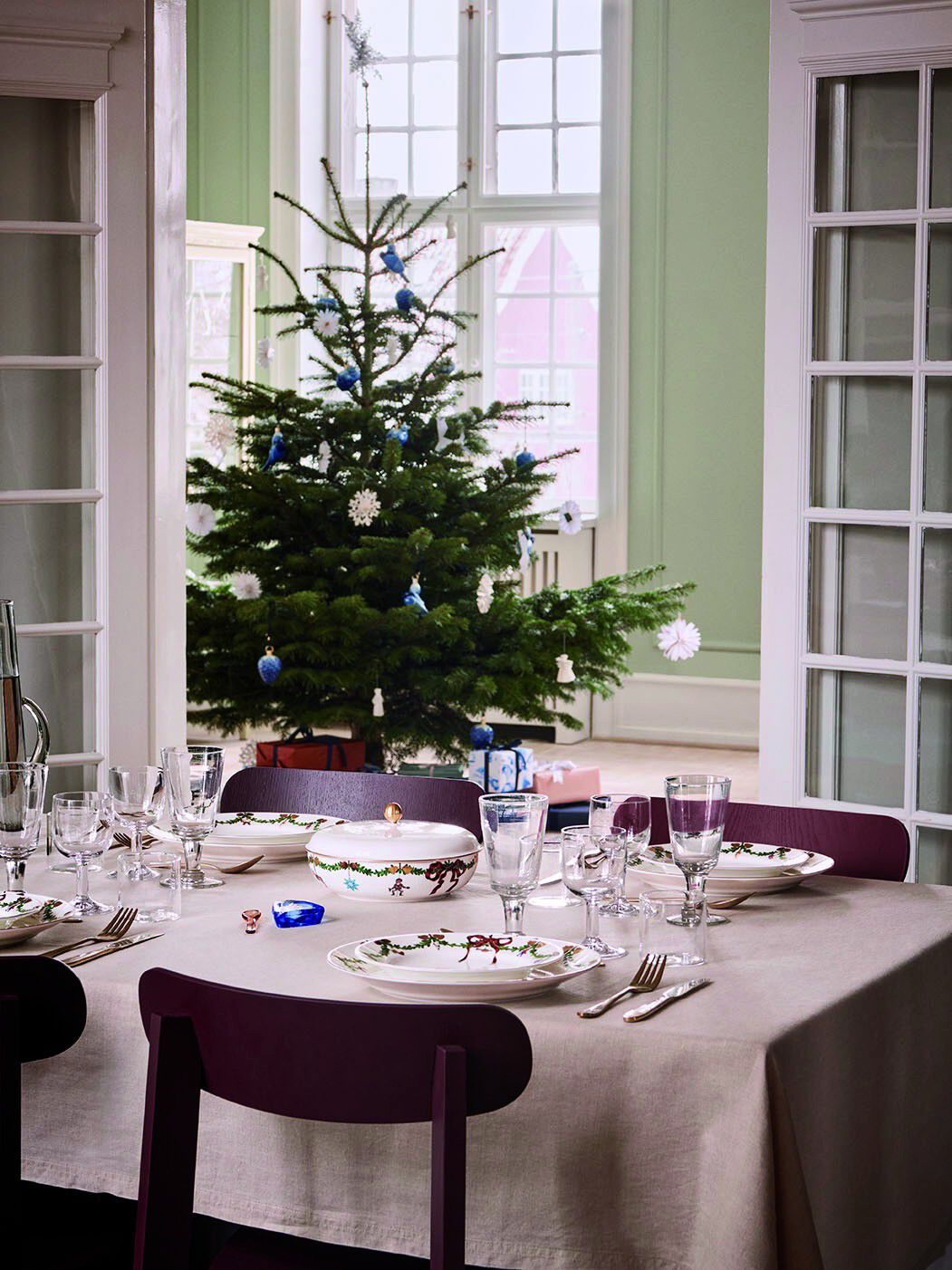 Star Fluted Christmas 27 cm tallrik