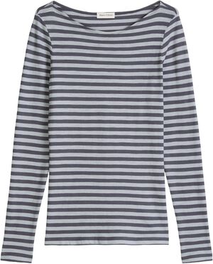 T-shirt, long sleeve, boat neck, st