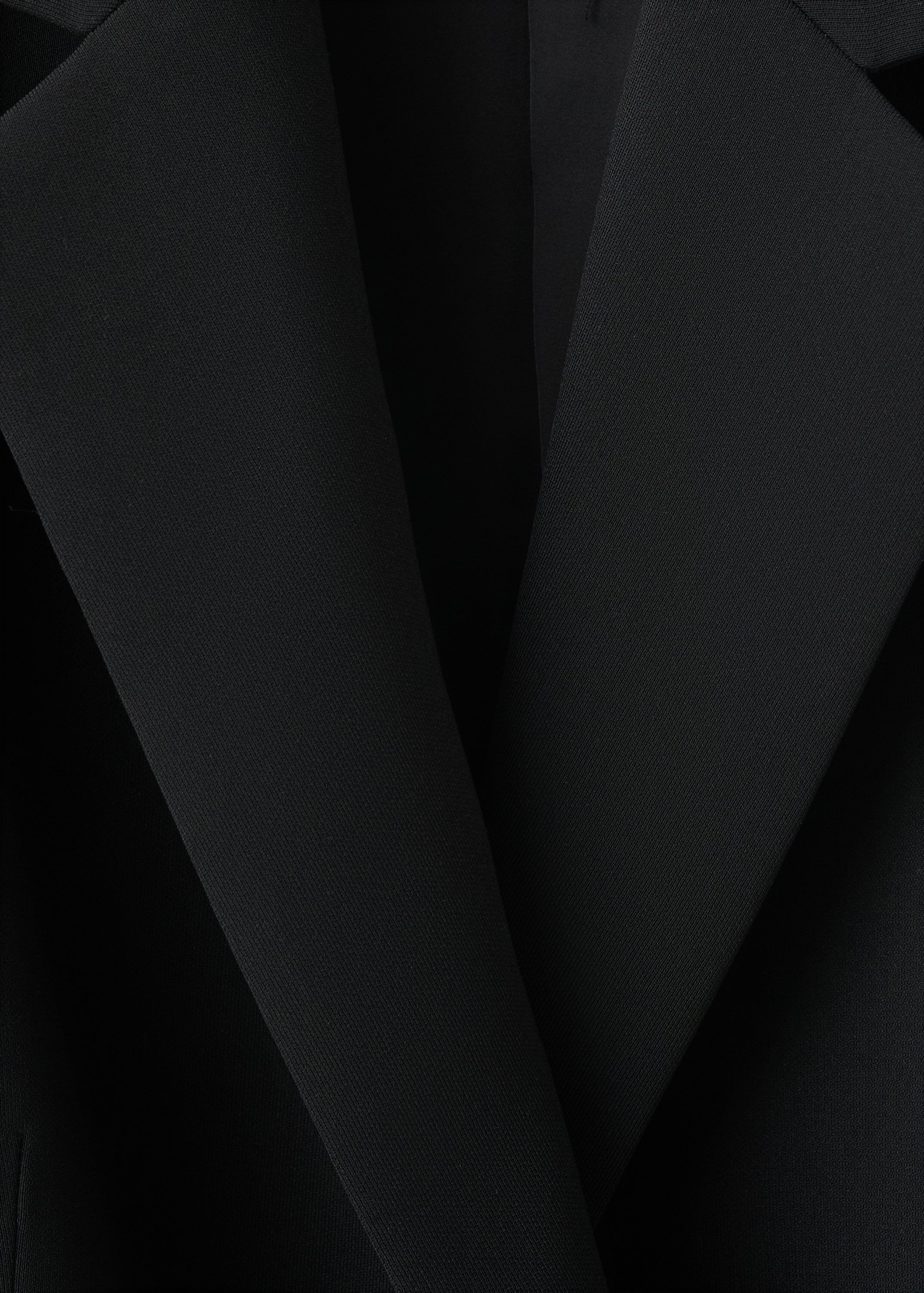 Double-breasted belted suit blazer