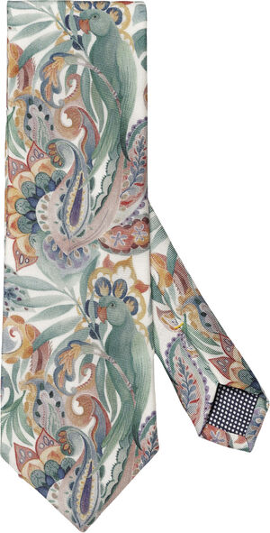 Multi Floral Print Silk Tie