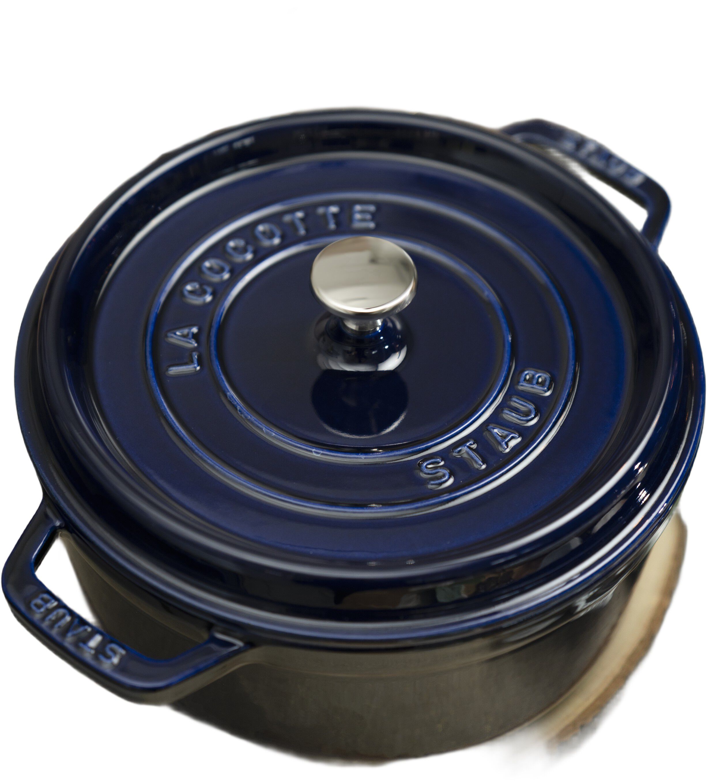 Gryta 26 M&ouml;rkblaa Rund Gjutj&auml;rn