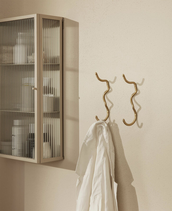 Curvature Hook - Brass