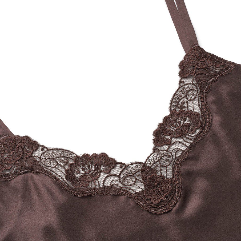 Pure Silk - Slip w. lace