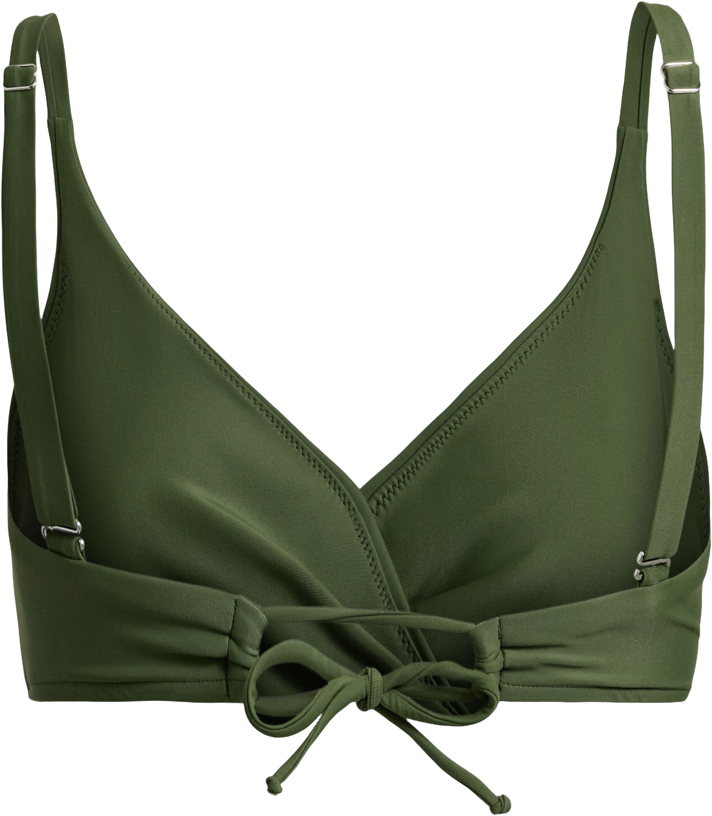 Istana draped bikini top - Moss