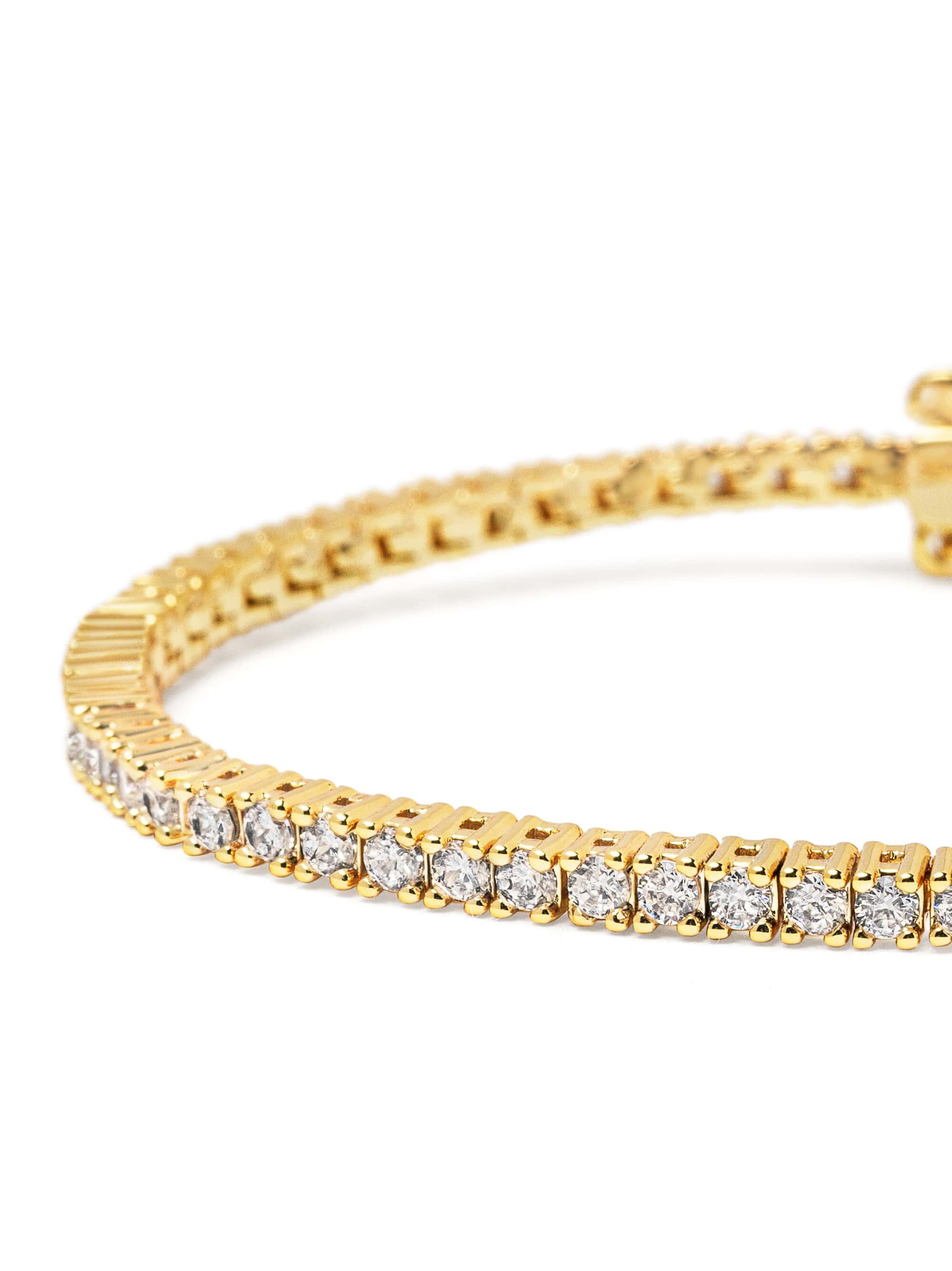 Women's Mini Tennis Bracelet in Gold