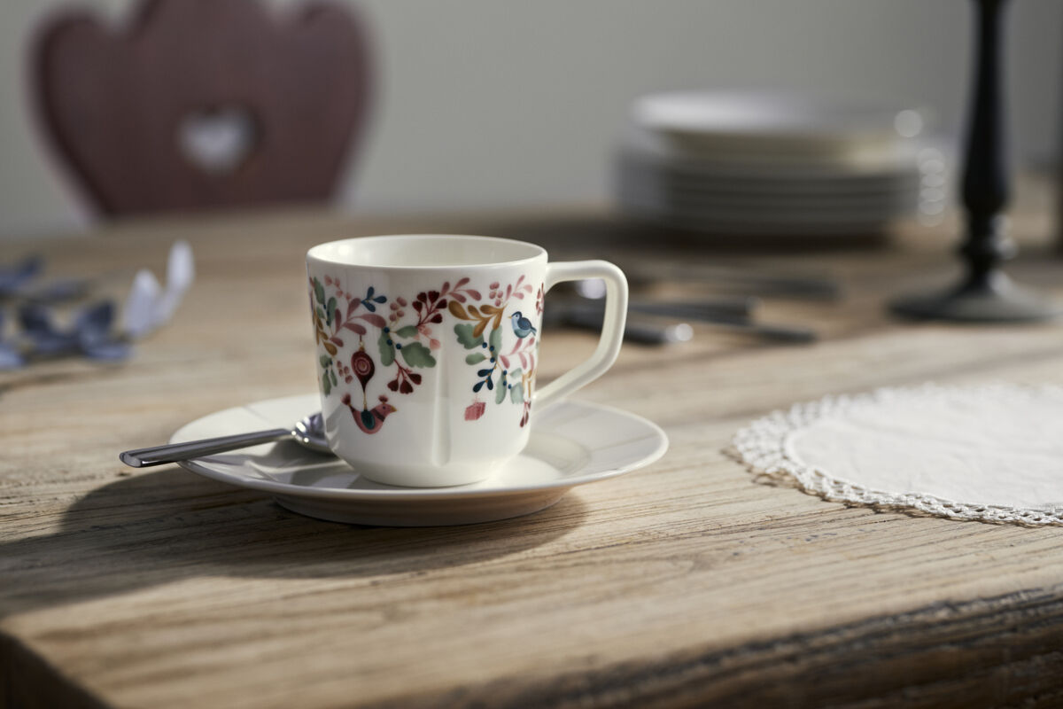 GC Cottage Krus 30 cl hvid m. deko