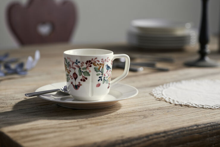 GC Cottage Krus 30 cl hvid m. deko