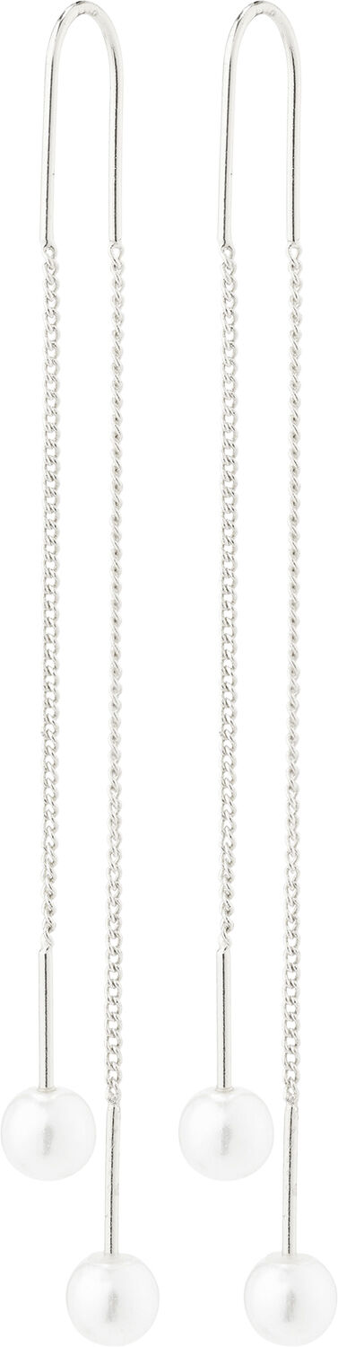 EUONIA pearl chain earrings silver-plated