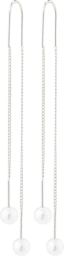 EUONIA pearl chain earrings silver-plated