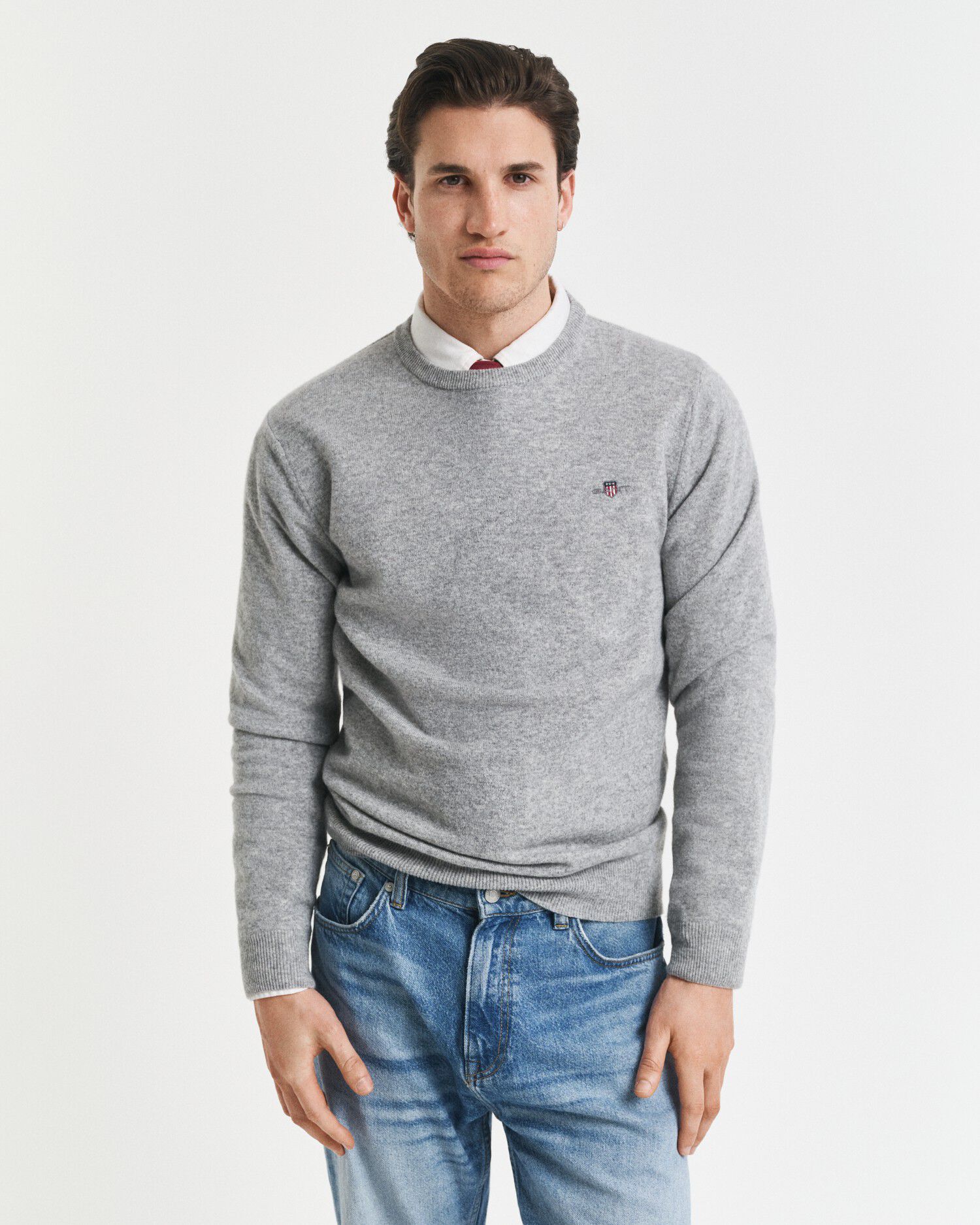 SUPERFINE LAMBSWOOL C-NECK