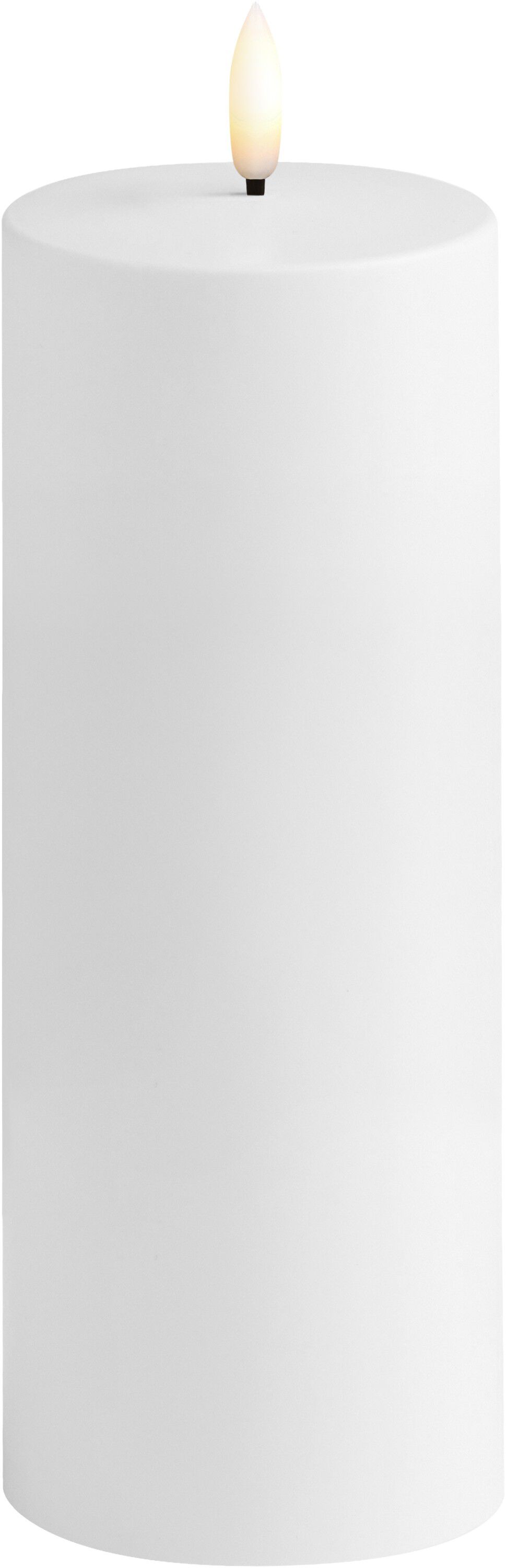 MM LED outdoor candle, White, 78x200 mm