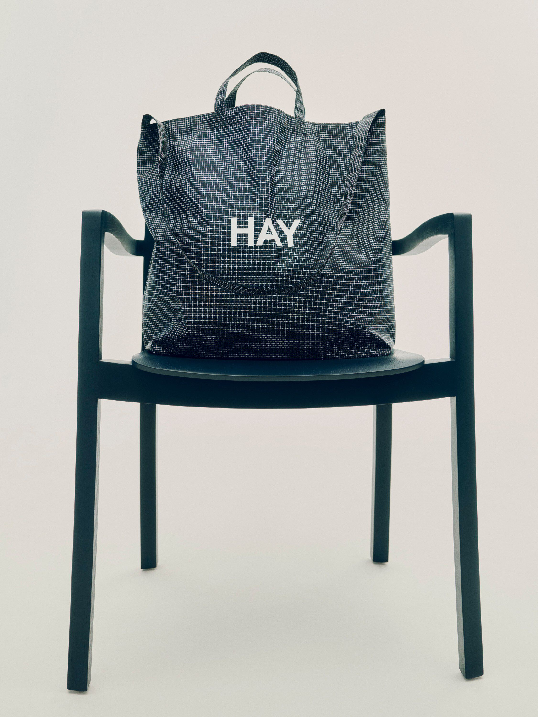 Grid Crossover Bag-Medium-Dark blue