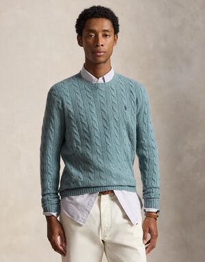 Cable-Knit Wool-Cashmere Sweater