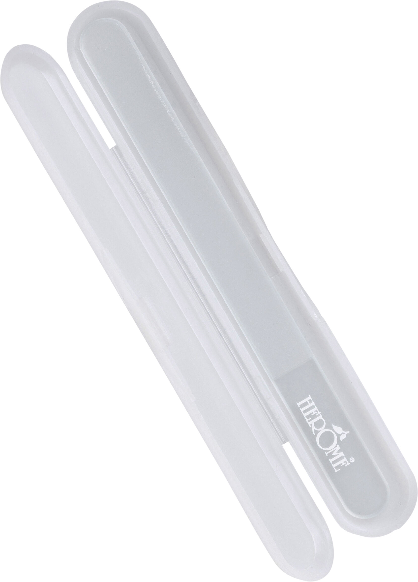 Glasfil taskestr&oslash;rrelse m. etui