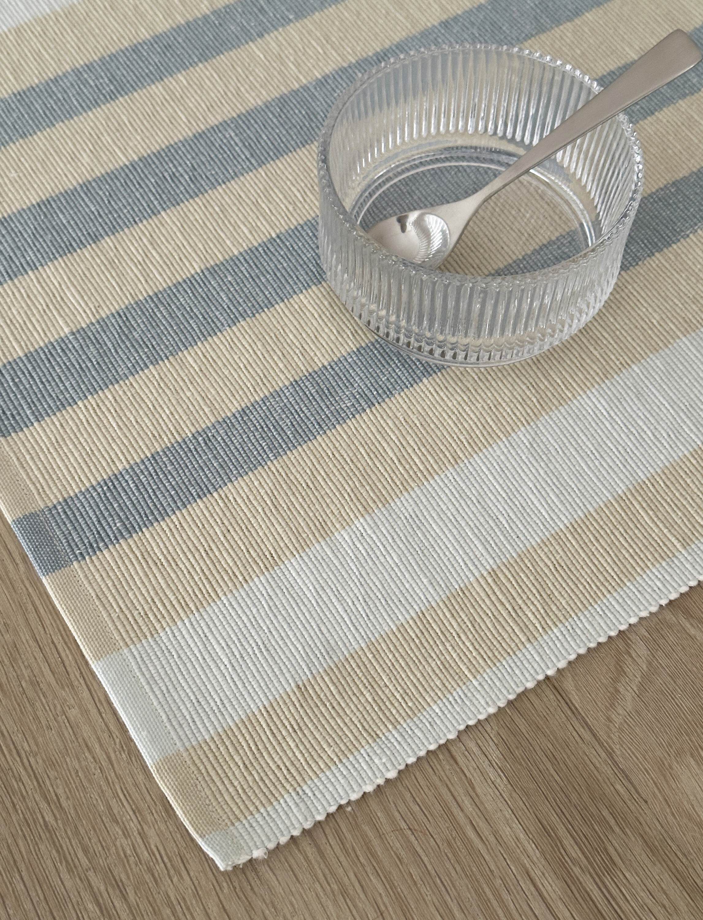 Vibeke Klint bordstablett Bred linje 33x48 cm blue