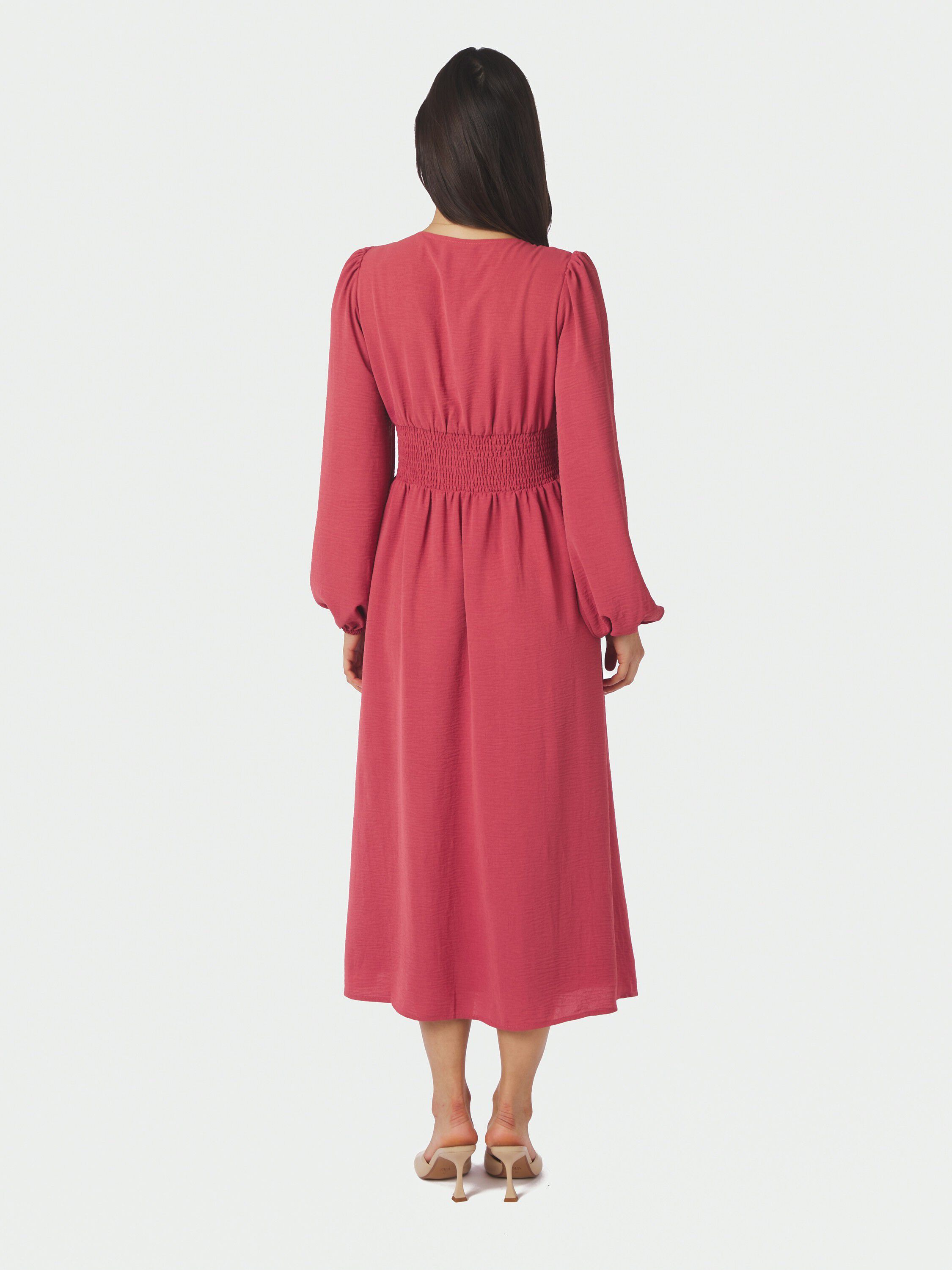 Annelie Solid Crepe Dress