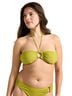 Krøllet bandeau bikinioverdel