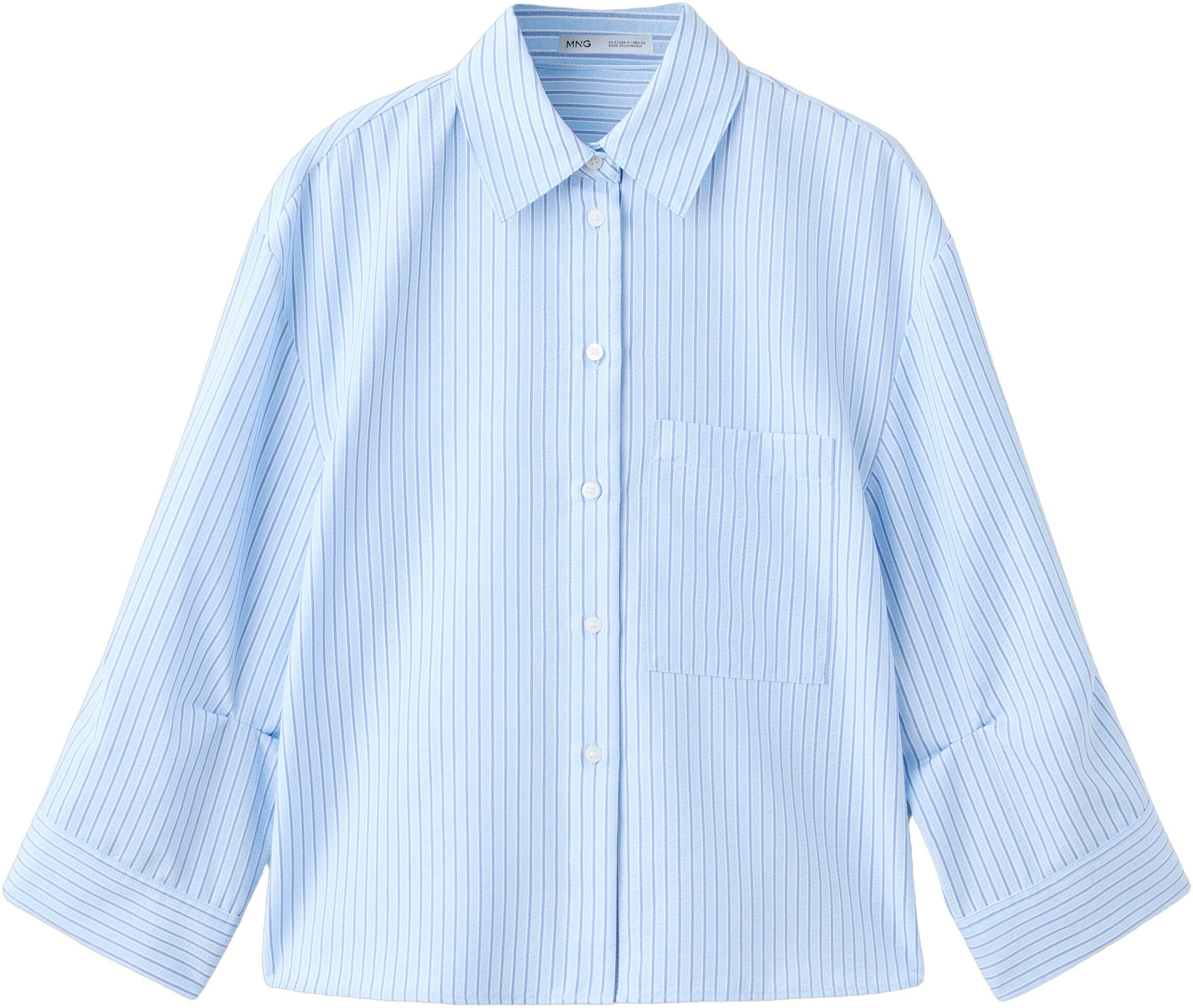 Striped straight shirt