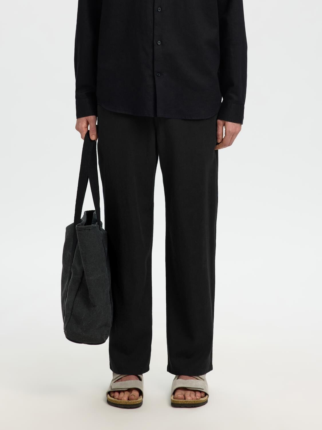 Slh220-Loose Brody Linen Bld Pant Noos