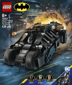 Batmans Tumbler mod Two-Face og Jokeren