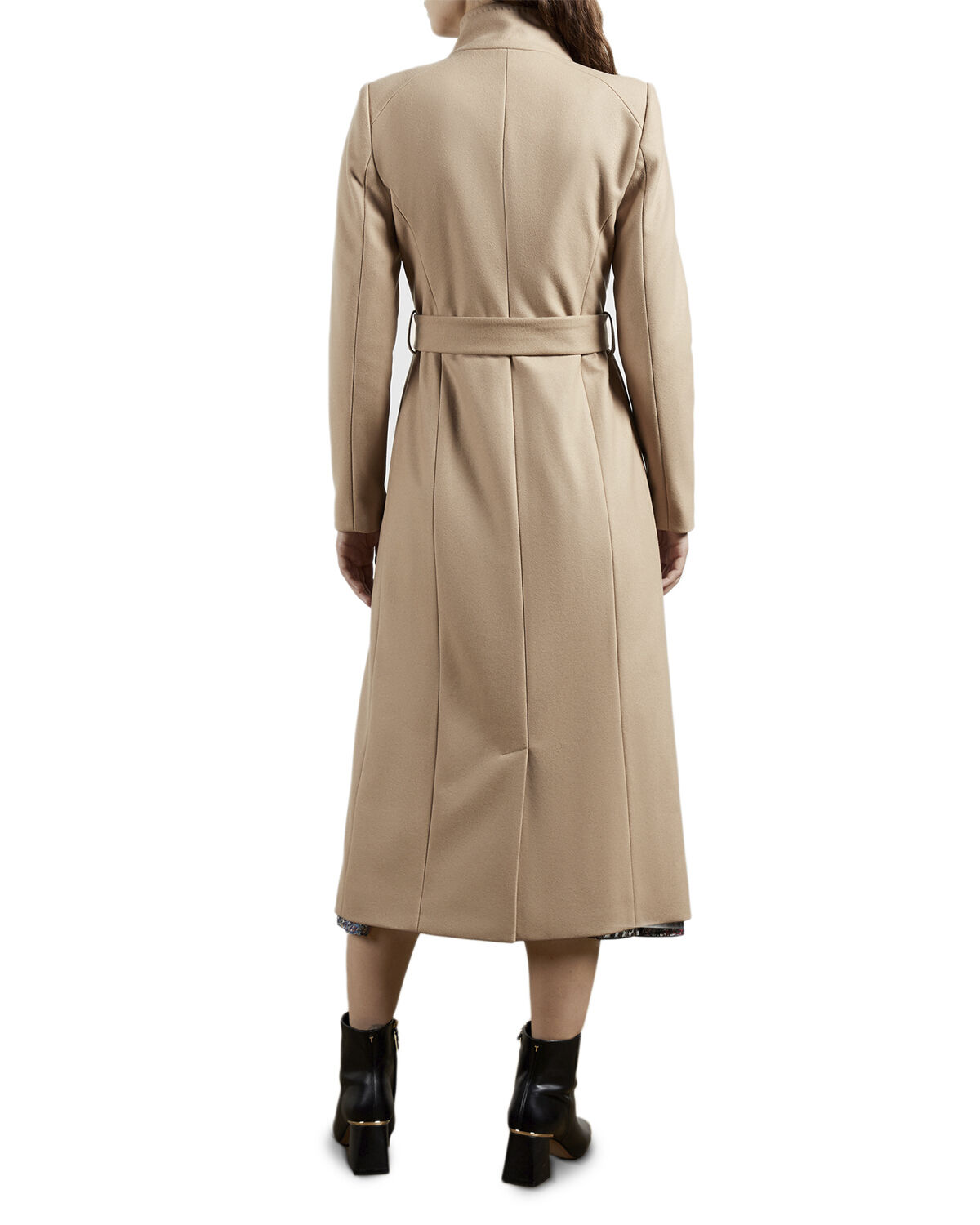 ROSELL Long Length Wool Wrap Coat