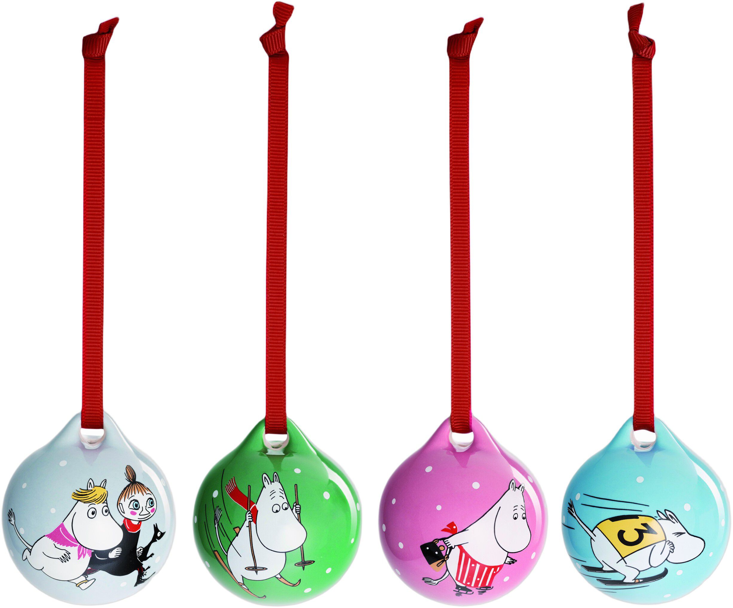 Moomin Arabia minikugles&aelig;t 4stk Vintersport