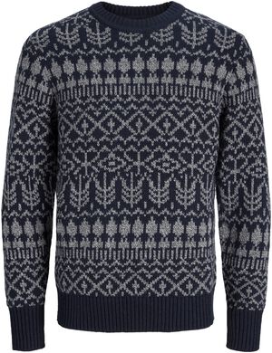 JPRBLUCLARK KNIT PATTERN CREW NECK