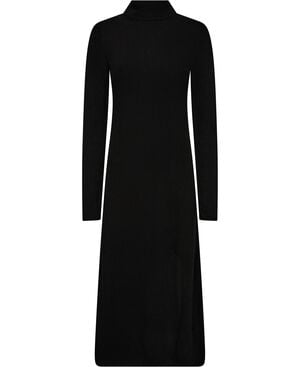 Side slit knit dress