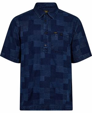 POPOVER_SHIRT_SS INDIGO_PATCHWORK_D