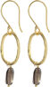 Graceful Smokey Quartz GP Earrings