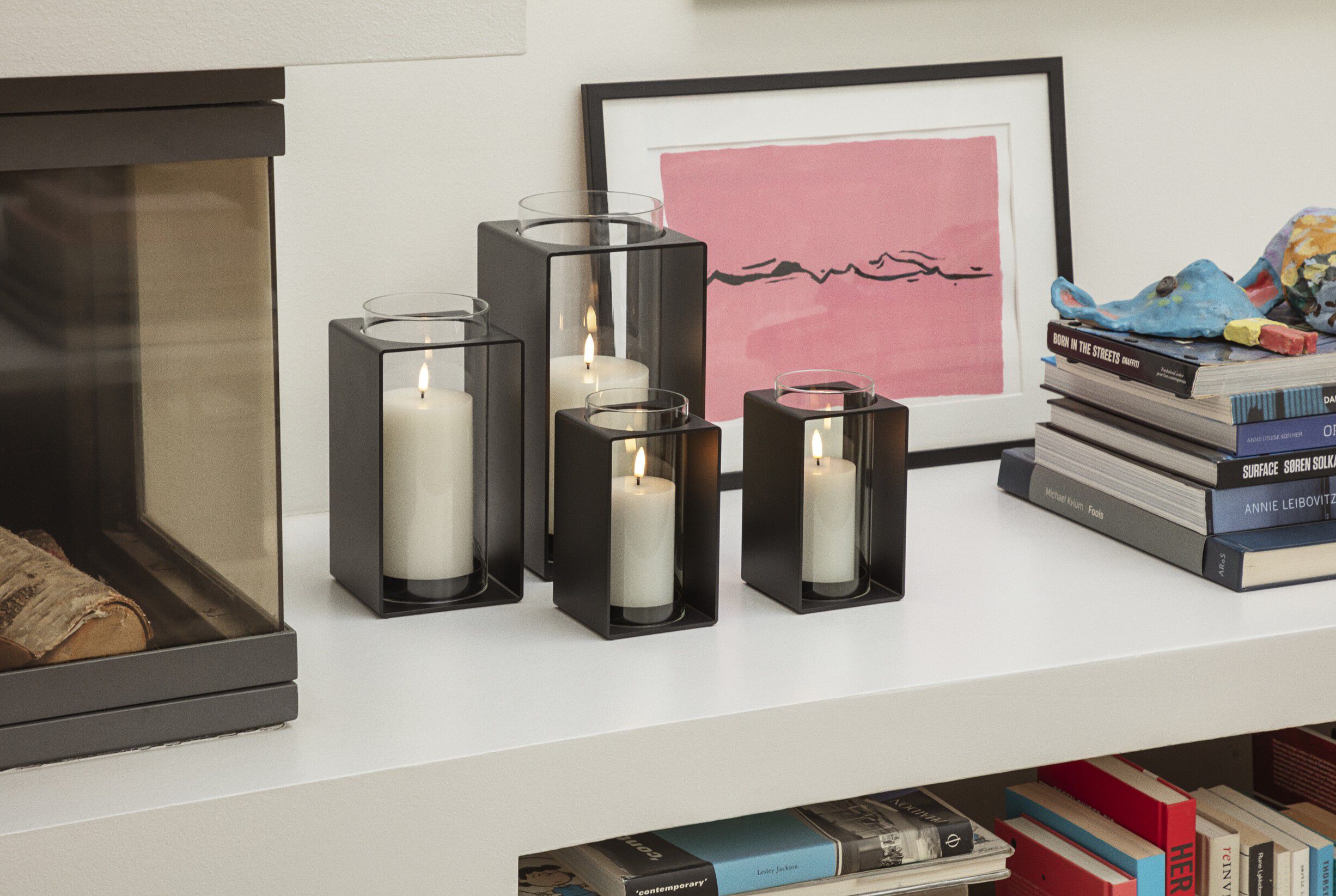 Glow Lanterne 30 cm Black