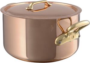 Gryta med lock 5,6 liter Koppar/Rostfritt stål