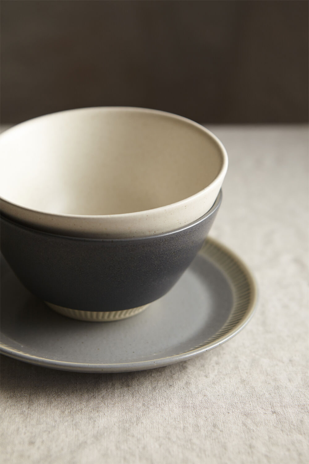 Colorit tallrik &Oslash; 19 cm grey