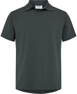 Stretch Cotton Polo T-Shirt