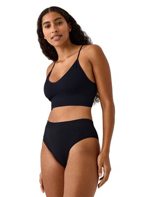 High waist brazilian briefs with a